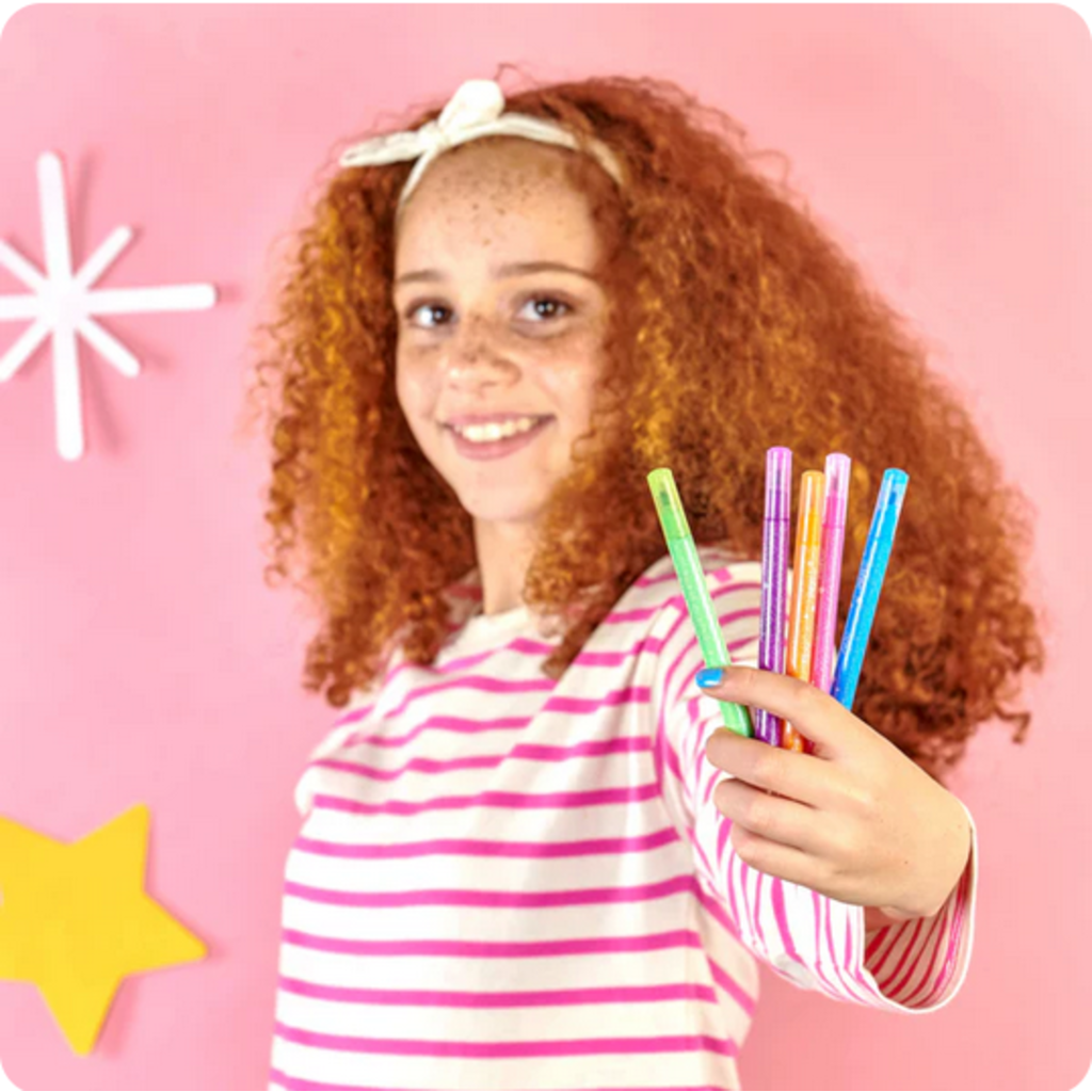 OOLY SWITCH-EROO SPARKLE GLITTERY COLOR CHANGING MARKERS