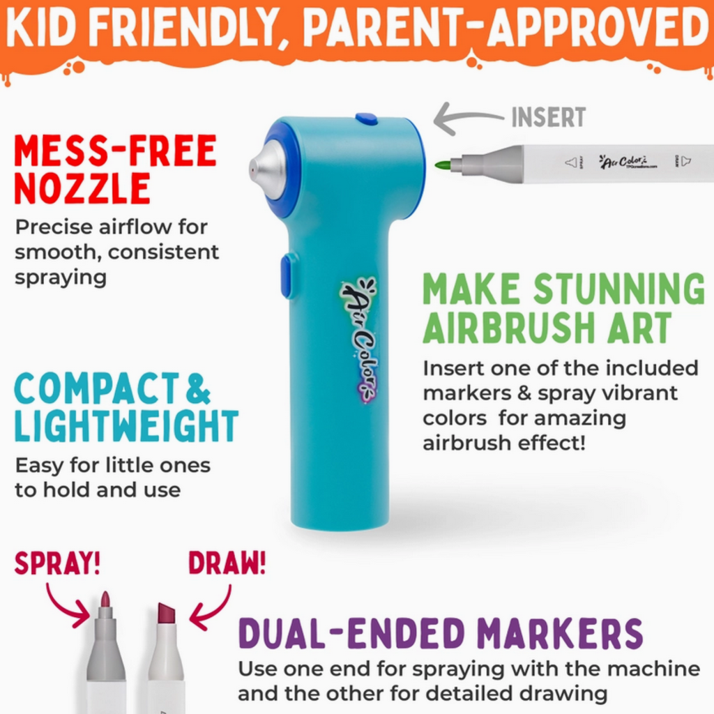 PENCIL GRIP COMPANY AIR COLOR AIRBRUSH KIT