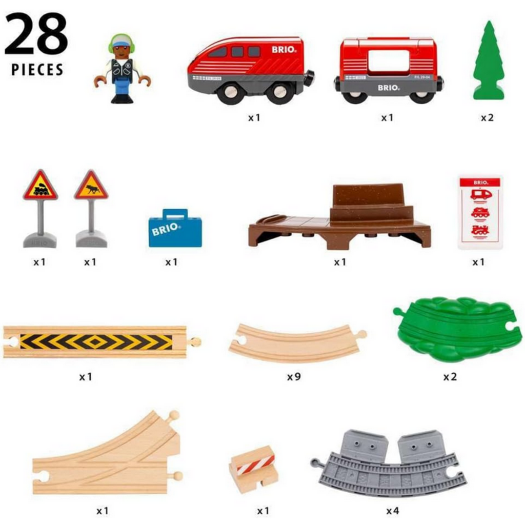 BRIO BRIO PULL BACK TRAIN SET