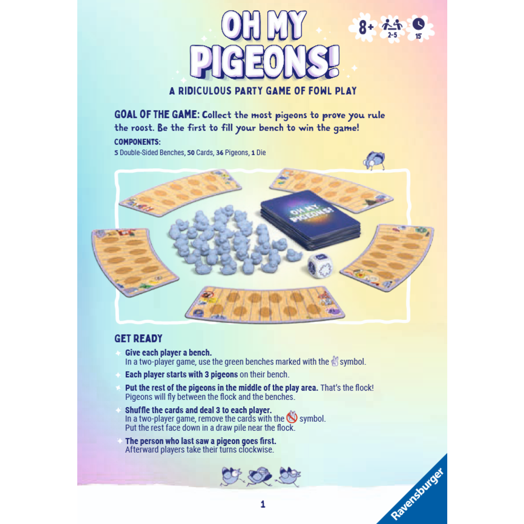 RAVENSBURGER USA OH MY PIGEONS! GAME