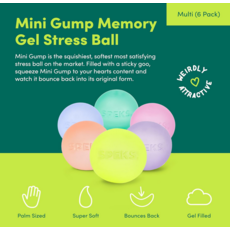 RETROSPECTIVE GOODS GUMP MINI STRESS BALL 6 PACK