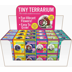 SILVER CIRCLE TINY TERRARIUM FLOWERS