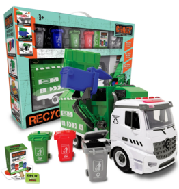 THIN AIR BRANDS GARBAGE RECYCLING TRUCK WITH LIGHTS & SOUNDS