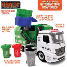 THIN AIR BRANDS GARBAGE RECYCLING TRUCK WITH LIGHTS & SOUNDS