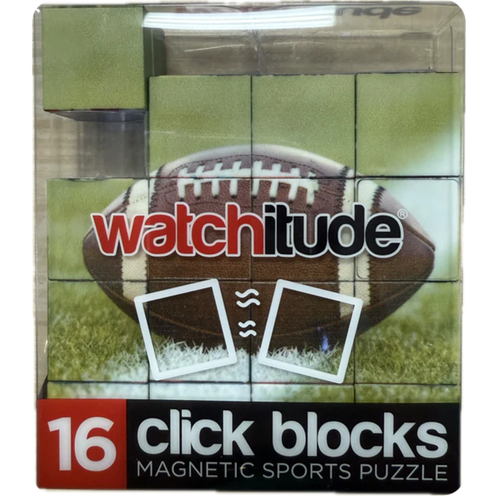 MAGNETIC BLOCKS CLICK BLOCKS MAGNETIC 16 PC SPORTS PUZZLE