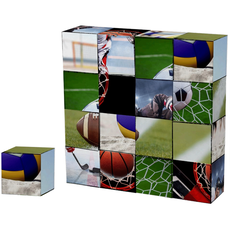 MAGNETIC BLOCKS CLICK BLOCKS MAGNETIC 16 PC SPORTS PUZZLE