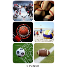 MAGNETIC BLOCKS CLICK BLOCKS MAGNETIC 16 PC SPORTS PUZZLE