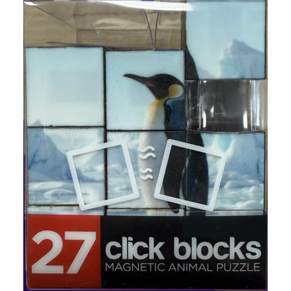 MAGNETIC BLOCKS CLICK BLOCKS MAGNETIC 27 PC ANIMALS PUZZLE