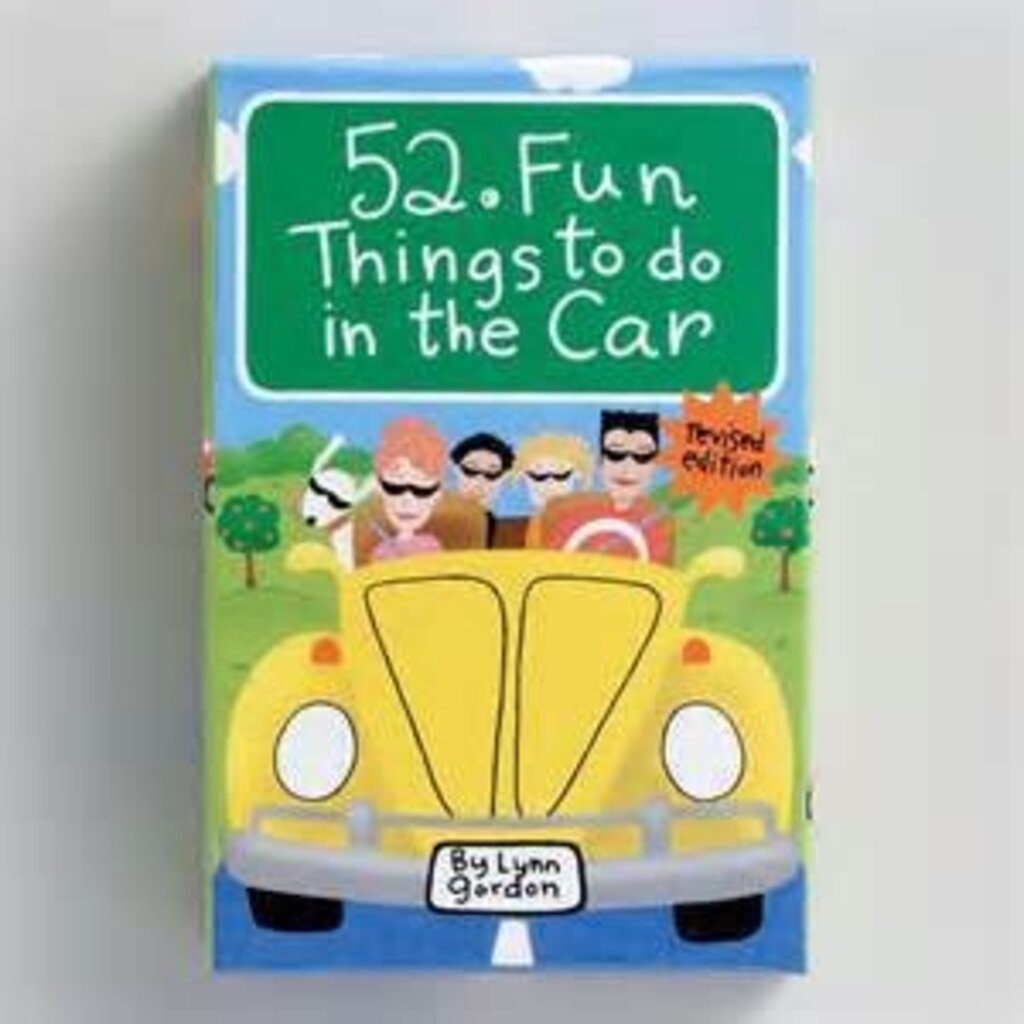 CHRONICLE PUBLISHING 52 FUN THINGS TO DO IN THE CAR