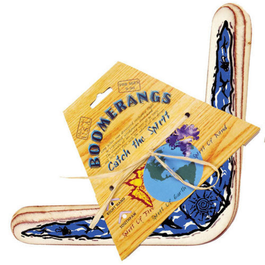 THE TOY NETWORK GRAFFITI WOOD BOOMERANG