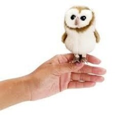 FOLKMANIS INC MINI BARN OWL FINGER PUPPET