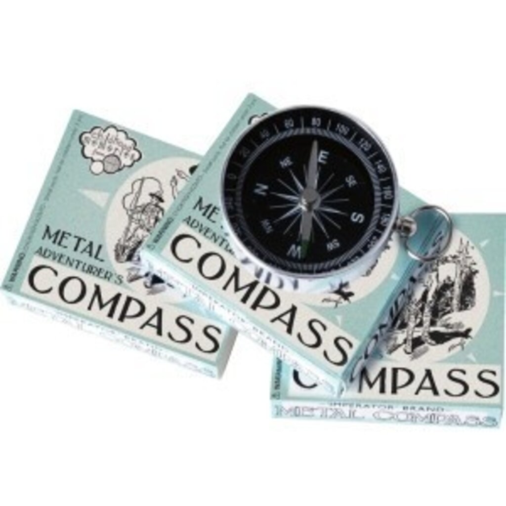 HOUSE OF MARBLES ADVENTURERS METAL COMPASS