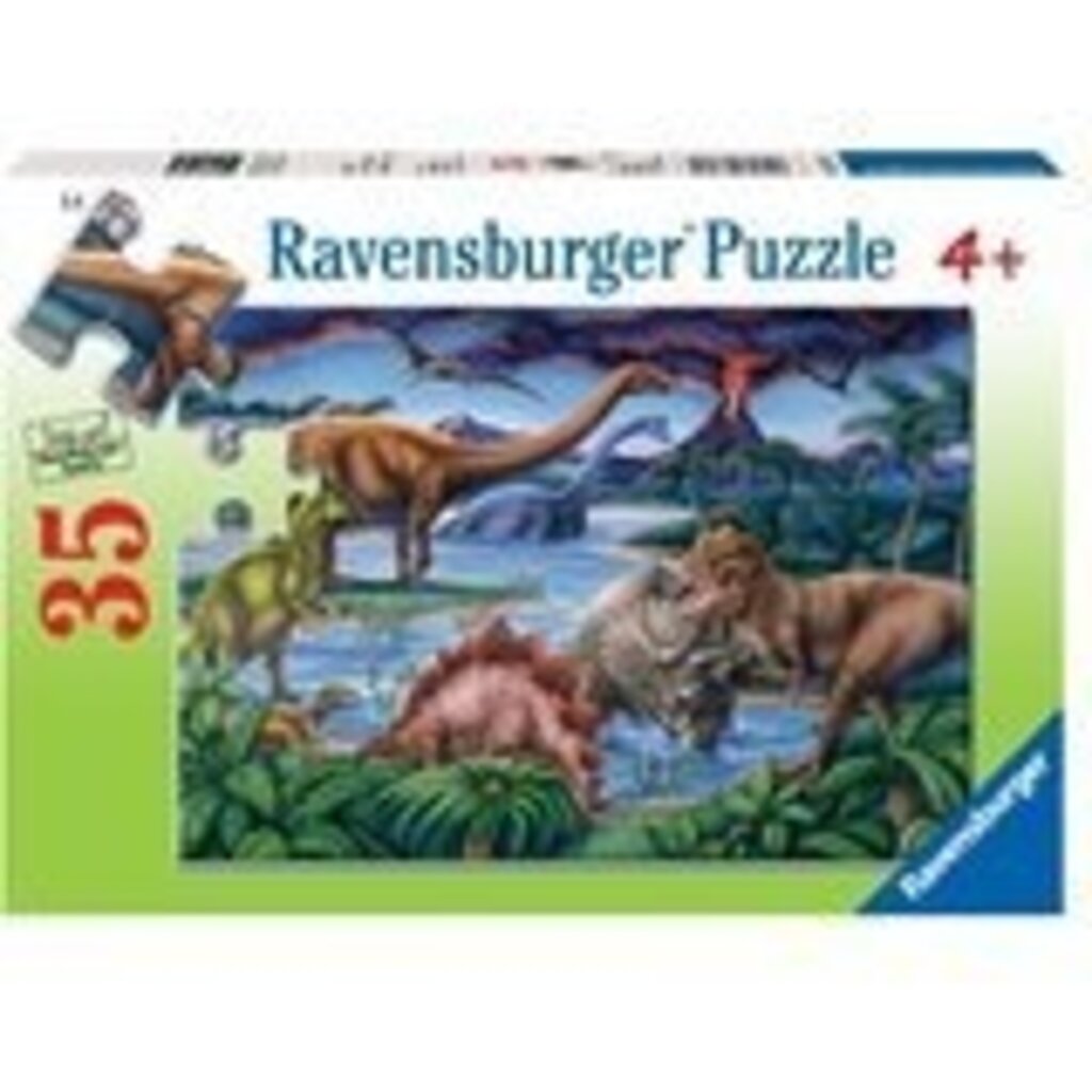 RAVENSBURGER USA DINOSAUR PLAYGROUND 35 PIECE PUZZLE