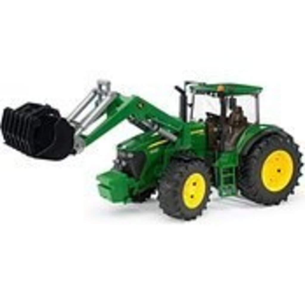 BRUDER TOYS AMERICA JOHN DEERE TRACTOR WITH FRONT LOADER
