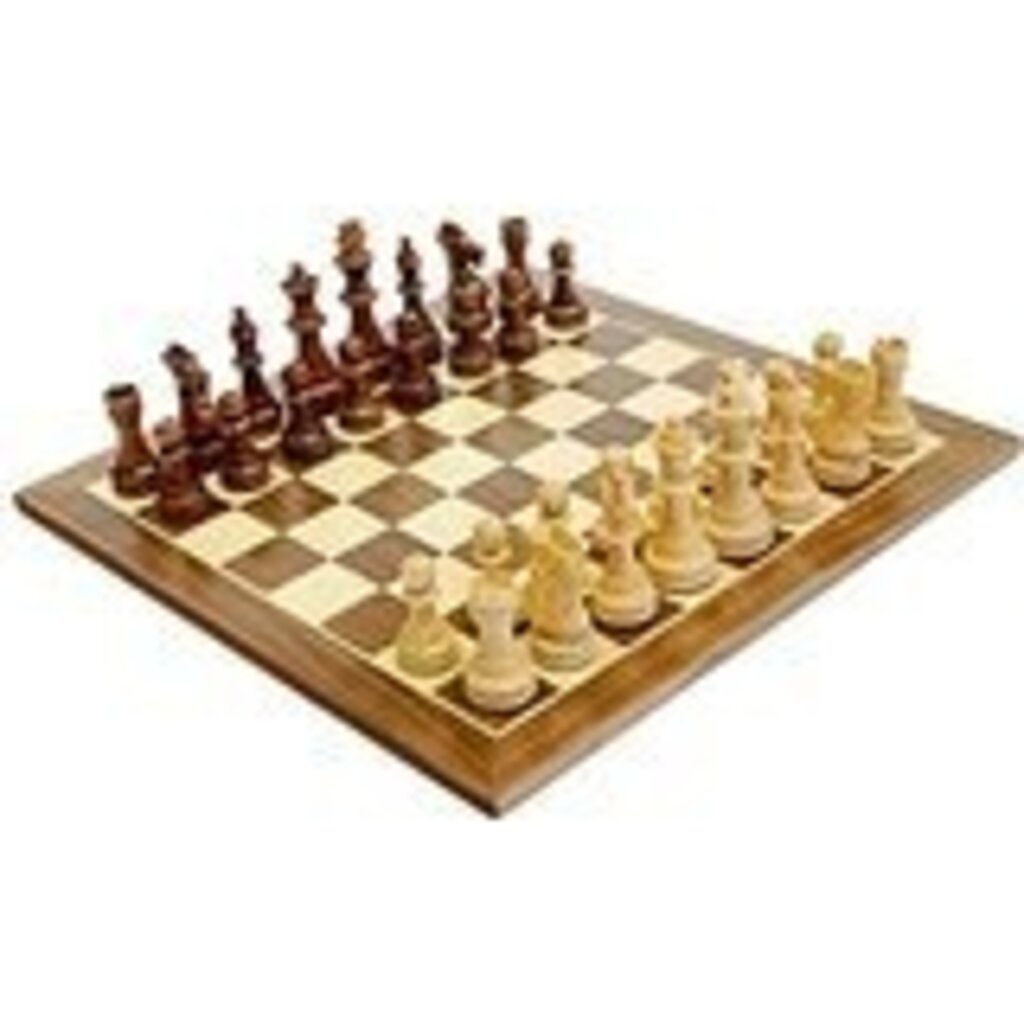 WOOD EXPRESSIONS CLASSIC WOOD CHESS BOARD