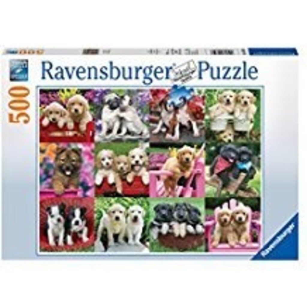 RAVENSBURGER USA PUPPY PALS 500 PIECE PUZZLE