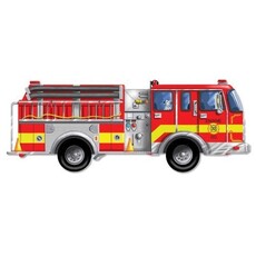 MELISSA AND DOUG FIRE TRUCK 24 PIECE FLOOR PUZZLE