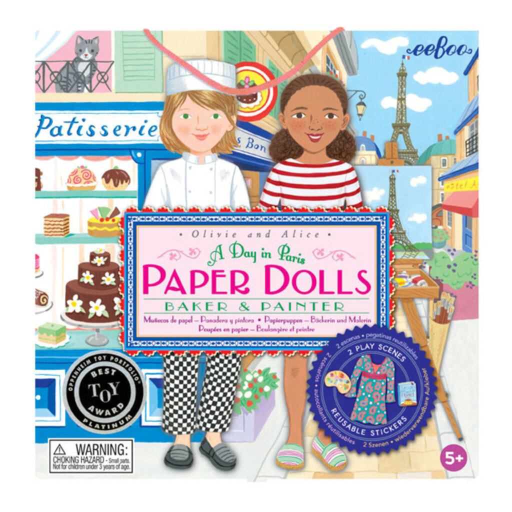 EEBOO A DAY IN PARIS PAPER DOLLS