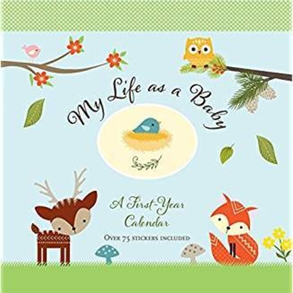 PETER PAUPER BABY'S FIRST YEAR CALENDAR WOODLAND FRIENDS*