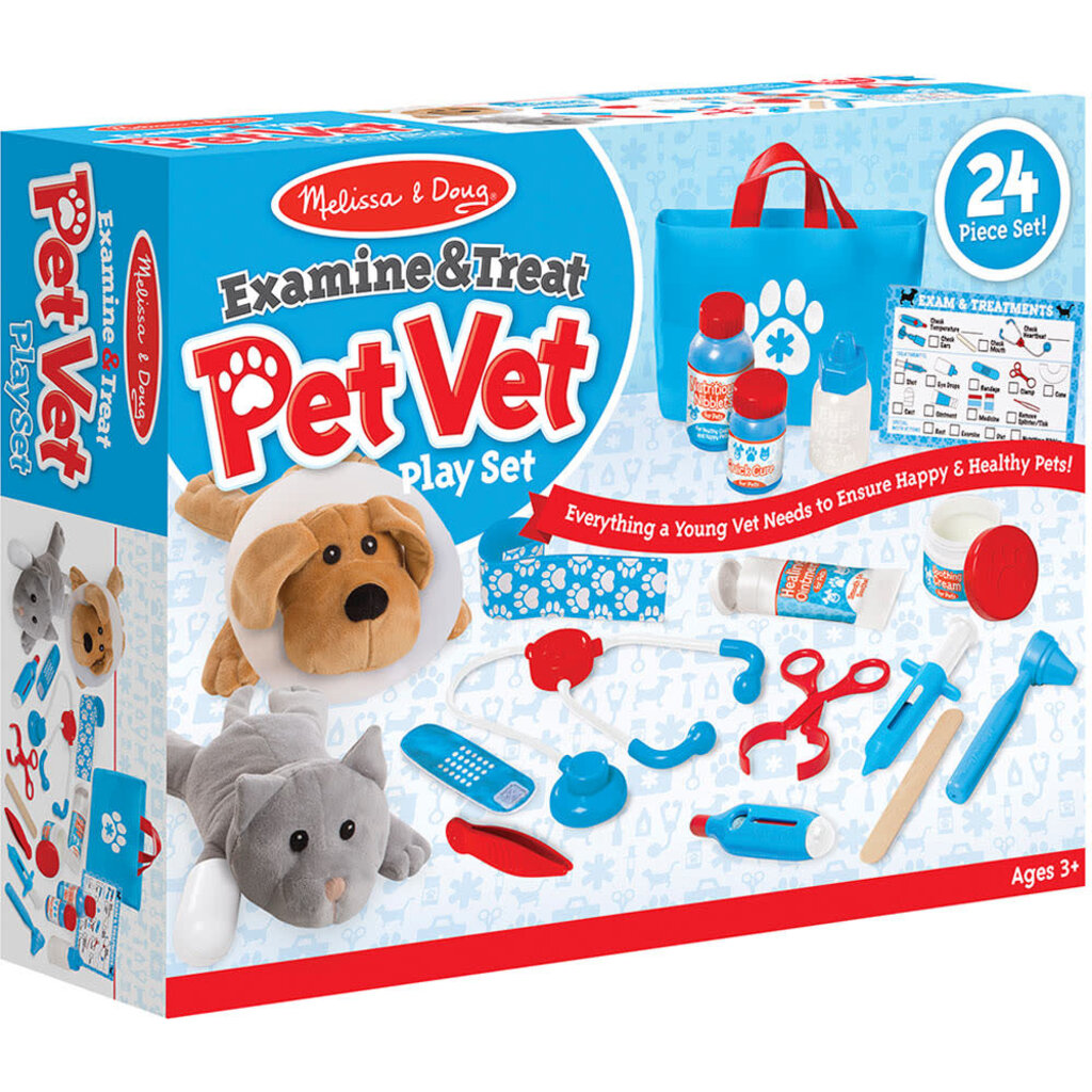 MELISSA AND DOUG EXAMINE & TREAT PET VET PLAY SET