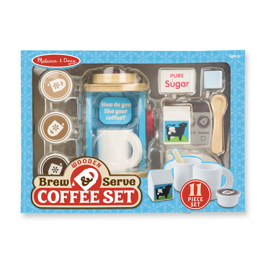 MELISSA AND DOUG BREW & SERVE COFFEE SET
