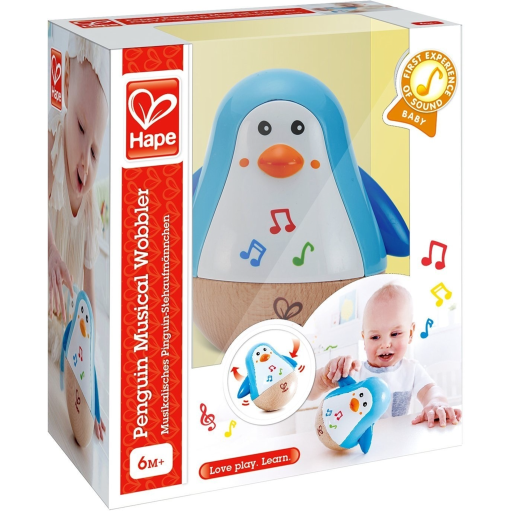 HAPE PENGUIN MUSICAL WOBBLER