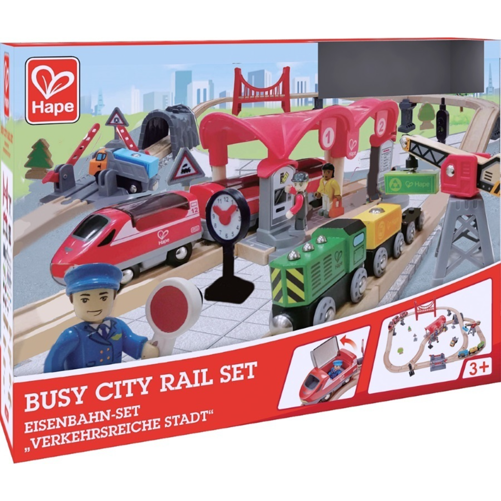 HAPE BUSY CITY RAIL SET