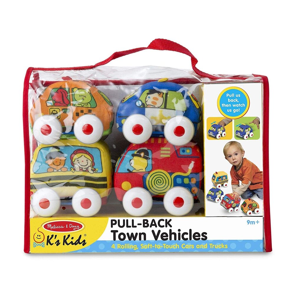 MELISSA AND DOUG PULL BACK TOWN VEHICLES