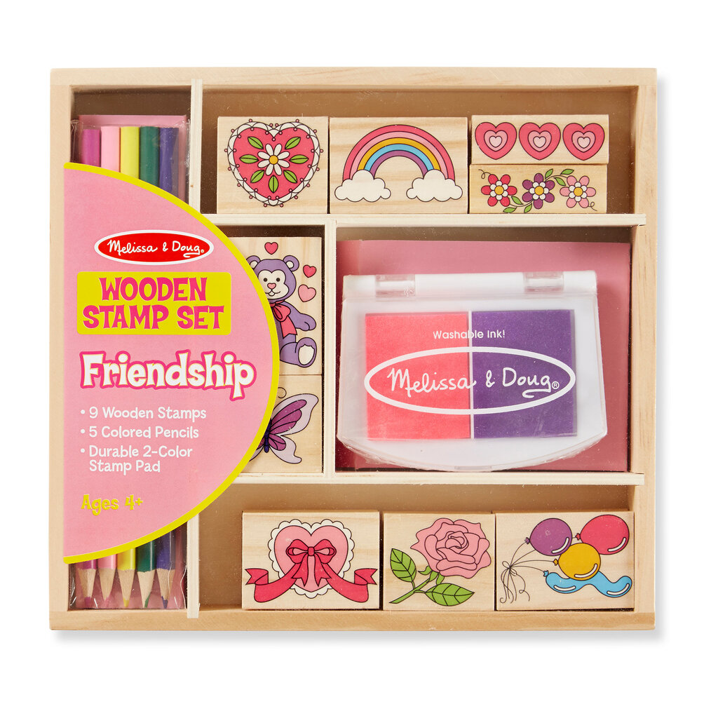 MELISSA AND DOUG FRIENDSHIP WOODEN STAMP SET*