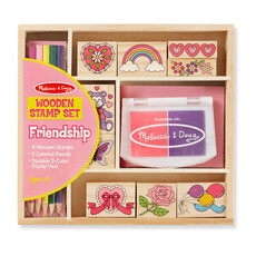 MELISSA AND DOUG FRIENDSHIP WOODEN STAMP SET*