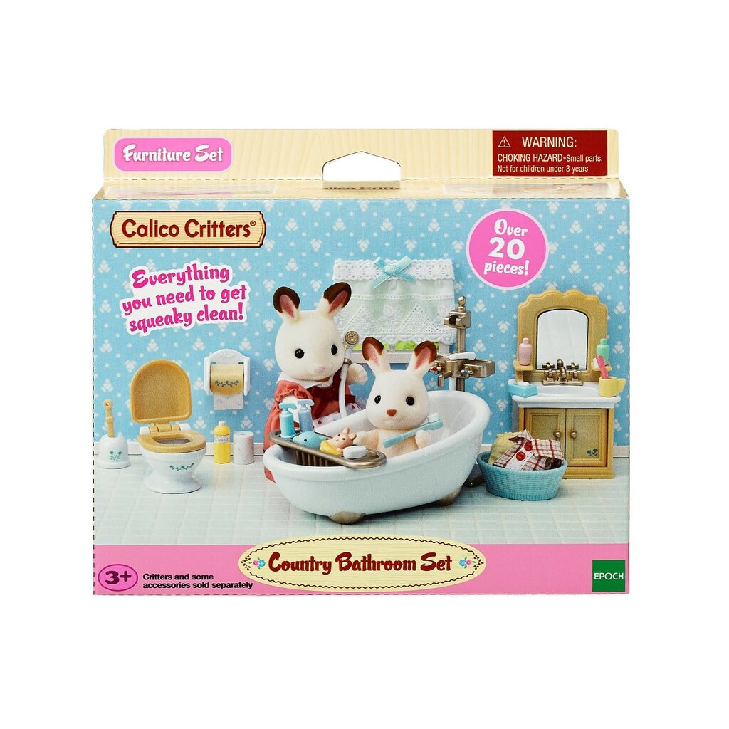 CALICO CRITTERS COUNTRY BATHROOM SET CALICO CRITTERS