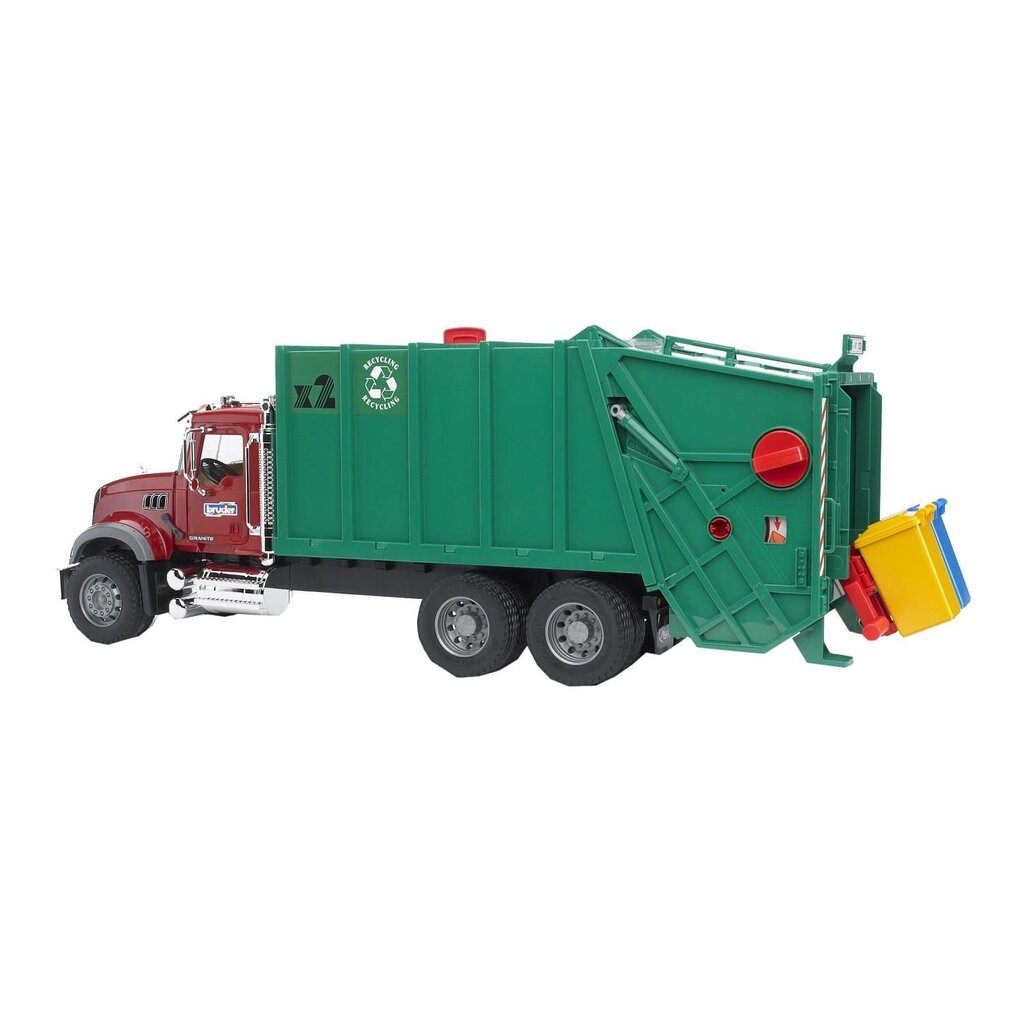 BRUDER TOYS AMERICA MACK GRANITE GARBAGE TRUCK