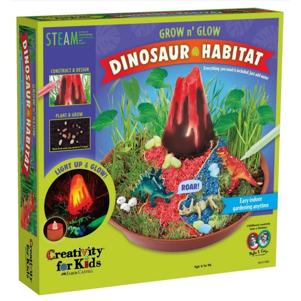 CREATIVITY FOR KIDS GROW N GLOW DINOSAUR HABITAT**