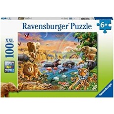 RAVENSBURGER USA SAVANNAH JUNGLE WATERHOLE 100 PIECE PUZZLE