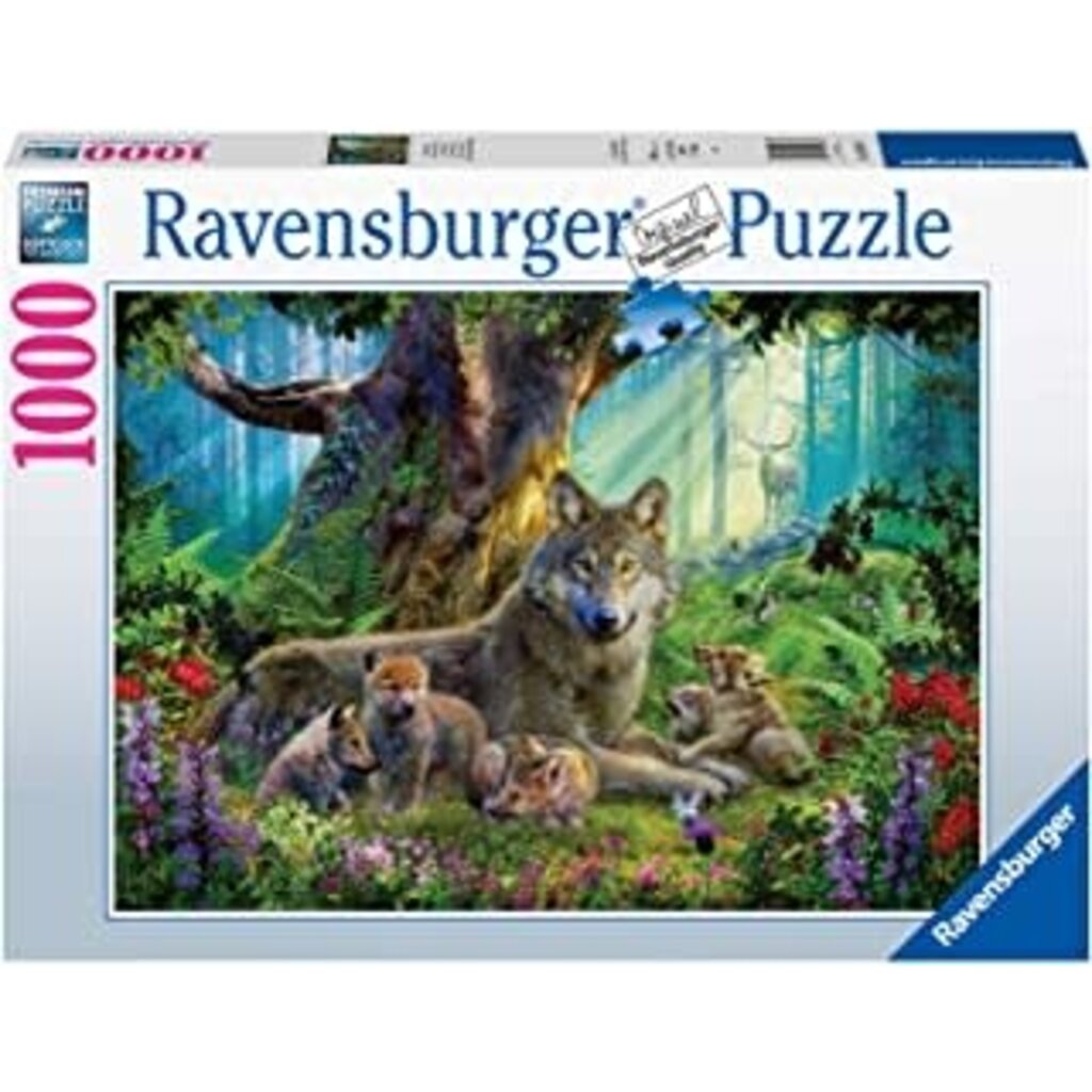 RAVENSBURGER USA WOLVES IN THE FOREST 1000 PIECE PUZZLE
