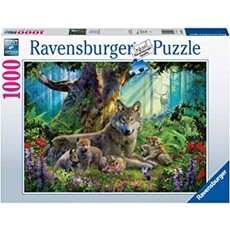 RAVENSBURGER USA WOLVES IN THE FOREST 1000 PIECE PUZZLE