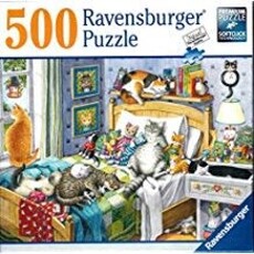 RAVENSBURGER USA CAT NAP 500 PIECE PUZZLE