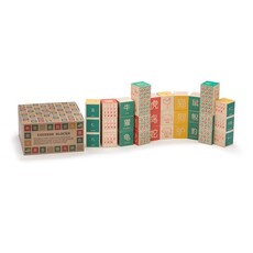 UNCLE GOOSE LINDENWOOD FOREIGN ALPHABET BLOCKS (ASIA)