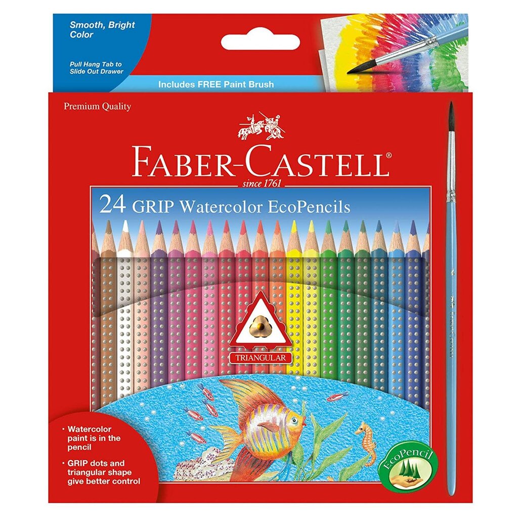 FABER CASTELL GRIP WATERCOLOR ECOPENCILS
