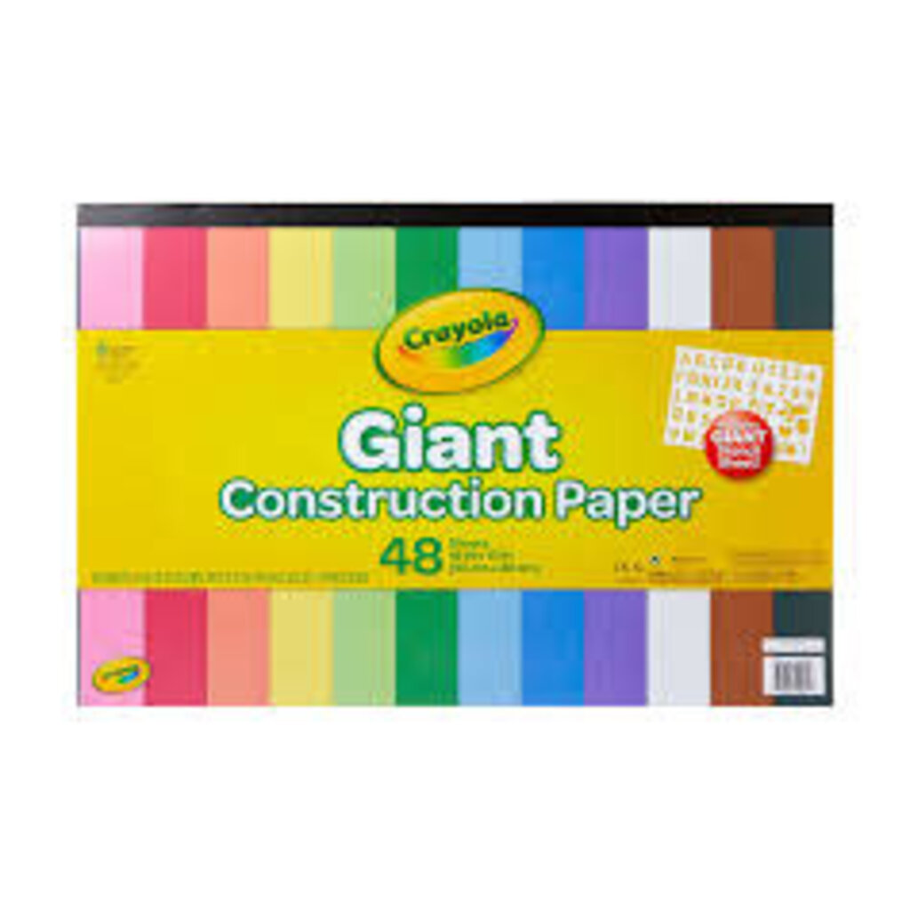 CRAYOLA CONSTRUCTION PAPER / STENCIL