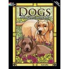 DOVER PUBLICATIONS STAINED GLASS COLORING