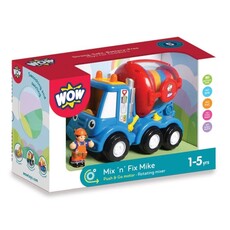 WOW TOYS USA MIX N FIX MIKE CEMENT MIXER