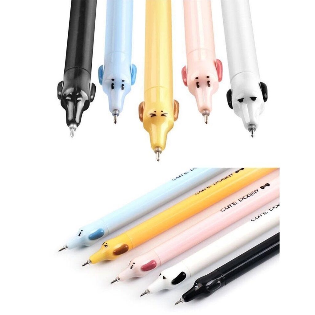 BC USA RETRACTABLE FINELINE GEL PEN DOG*