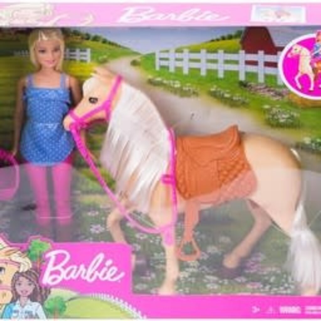 BARBIE BARBIE DOLL AND HORSE*