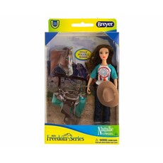 BREYER RIDER WITH TACK
