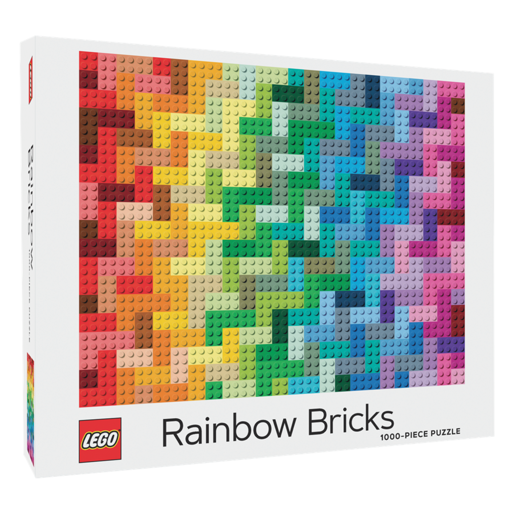CHRONICLE PUBLISHING LEGO RAINBOW BRICKS 1000 PIECE PUZZLE