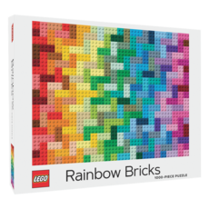 CHRONICLE PUBLISHING LEGO RAINBOW BRICKS 1000 PIECE PUZZLE