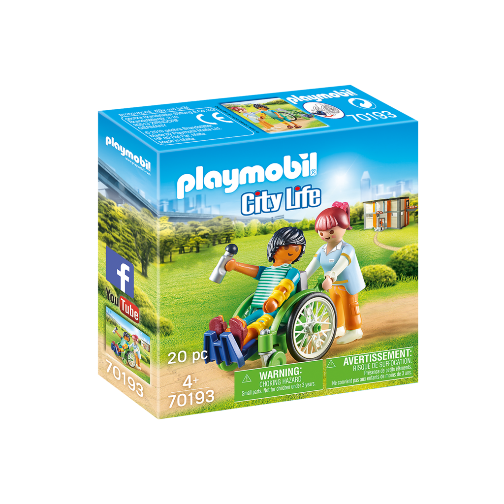 PLAYMOBIL PATIENT IN WHEELCHAIR**