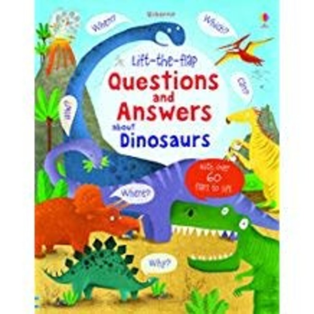 USBORNE LIFT-THE-FLAP QUESTIONS AND ANSWERS ABOUT DINOSAURS