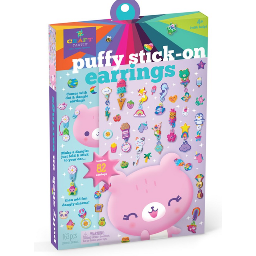 ANN WILLIAMS PUFFY STICK-ON EARRINGS**